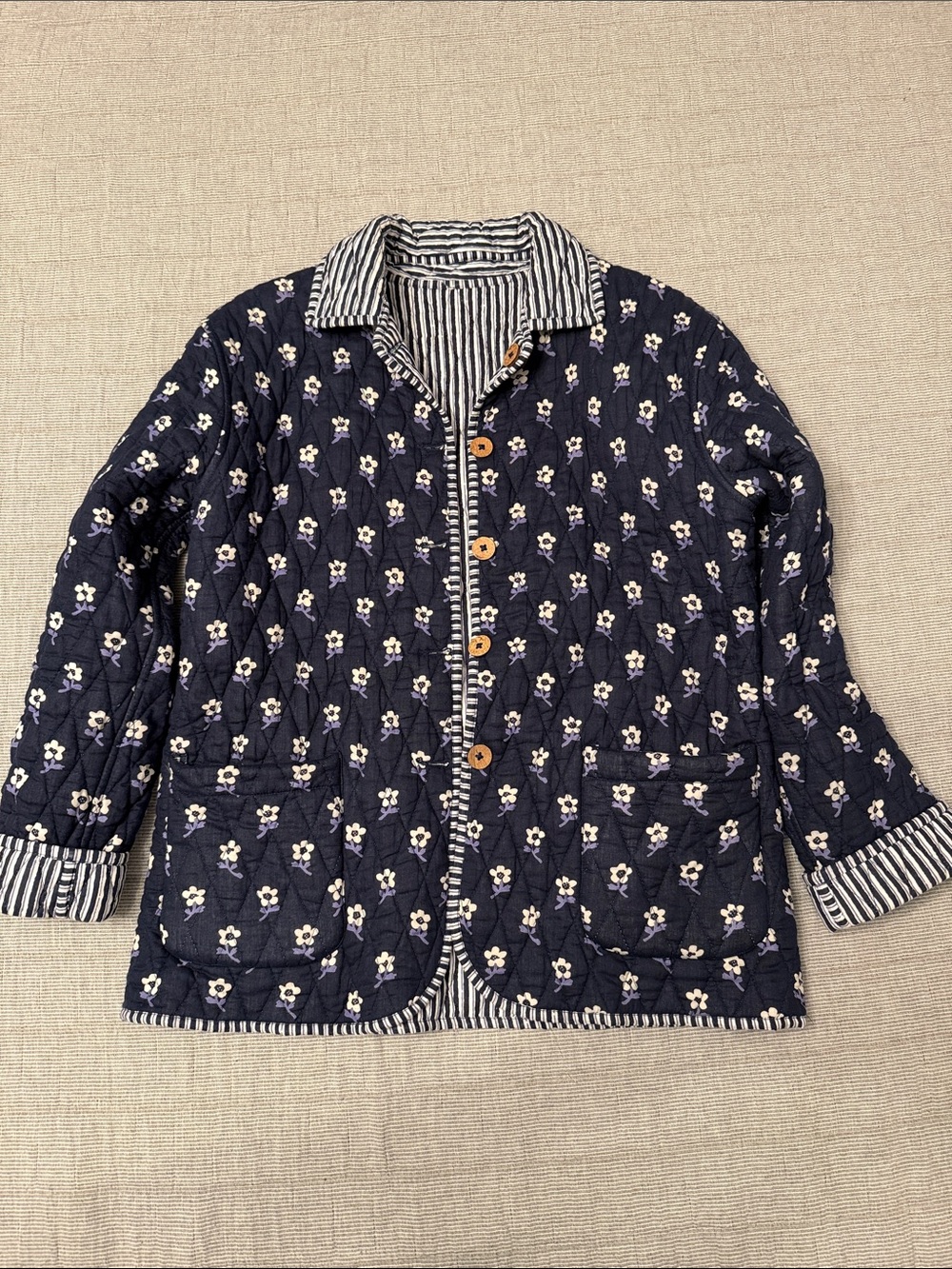 Ophelia and Indigo Quilted Jacket XS